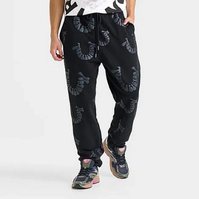 True Religion Men's Warped Logo Fleece Jogger Pants In Black