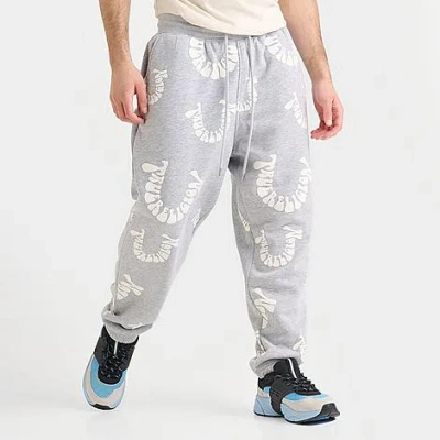 True Religion Men's Warped Logo Fleece Jogger Pants In Gray