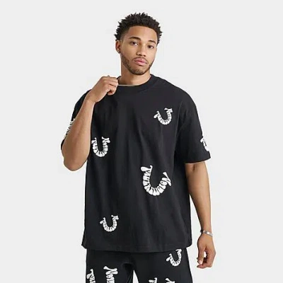True Religion Men's Warped Logo T-shirt In Black