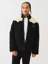 True Religion Man Denim Outerwear Black Size L Cotton In Black