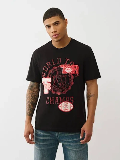 True Religion Men's World Tour Champions T-shirt In Black
