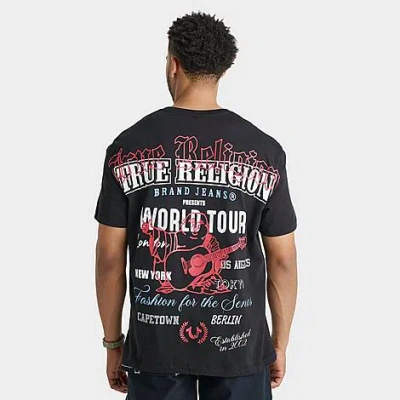 True Religion Men's World Tour Logo T-shirt In Gold