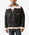 True Religion Men's Sherpa Faux Leather Jacket In Black