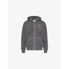 True Religion Big T Zip Hoodie In Iron Gate