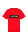 True Religion Mesh Box Logo Tee In Red