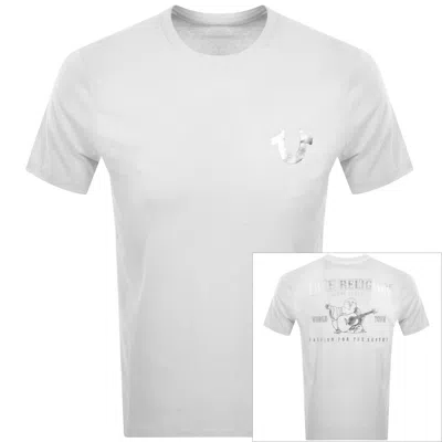 True Religion Metallic Buddha T Shirt White
