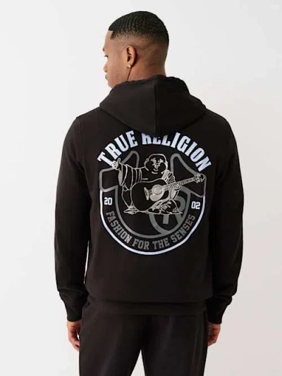 True Religion Metallic Buddha Zip Hoodie