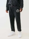 True Religion Mineral Wash Buddha Face Jogger In Black