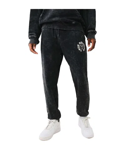 True Religion Mineral Wash Buddha Face Jogger In Black