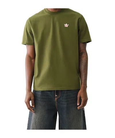 True Religion Mini Buddha Horseshoe Tee In Green