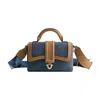 True Religion Mini Camo Strap Satchel In Blue
