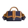True Religion Mini Denim Satchel In Blue