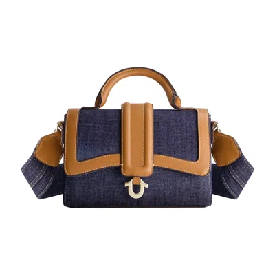 True Religion Mini Denim Satchel In Multi