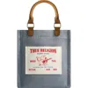 True Religion Mini Denim Tote Bag In Blue