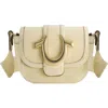 True Religion Mini Flap Crossbody Bag With Iconic U-logo In Sand