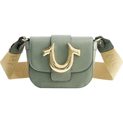True Religion Mini Flap Crossbody In Green