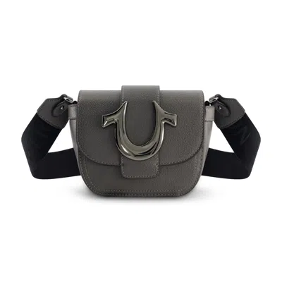 True Religion Mini Flap Crossbody In Grey