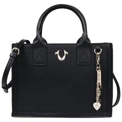 True Religion Modern Edge Charm Tote In Black