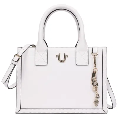 True Religion Modern Edge Charm Tote In White