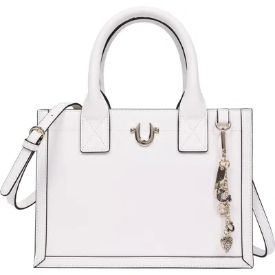 True Religion Modern Edge Charm Tote In White