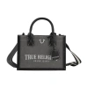 True Religion Modern Edge Denim Tote In Gray
