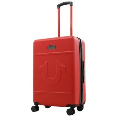 True Religion Molded U 26.5" Expandable Hardside Spinner Luggage In Red
