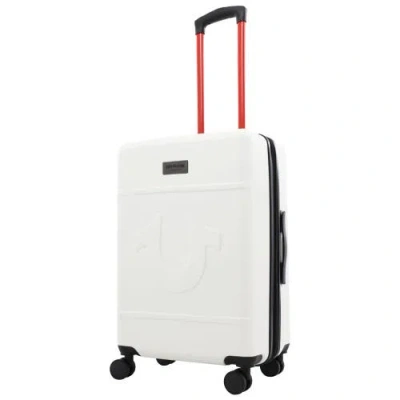 True Religion Molded U 26.5" Expandable Hardside Spinner Luggage In White
