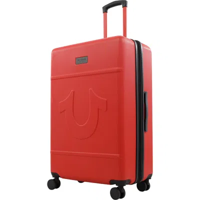 True Religion Molded U 30.5" Expandable Hardside Spinner Luggage In Red