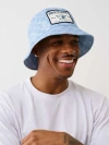 True Religion Monogram Bucket Hat In Blue