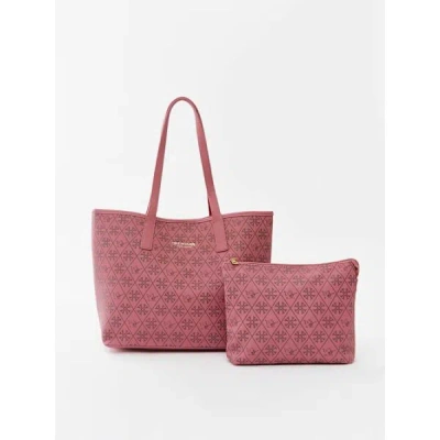 True Religion Monogram Tote Bag In Pink