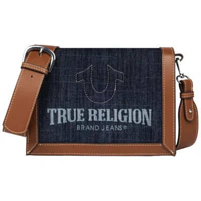 True Religion Multi-compartment Crossbody In Blue