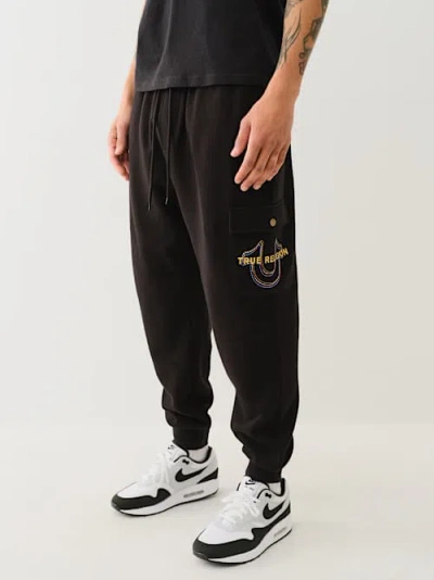 True Religion Multi Horseshoe Jogger In Black