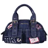 True Religion Multi Patch Satchel In Blue