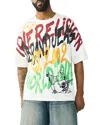 True Religion Oversized Fit Graffiti Tee In Multi