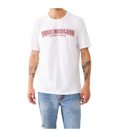 True Religion Painted Horseshoe Relaxed Tee In White