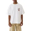 True Religion Painted Oversized Cotton Graphic T-shirt In White