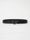True Religion Paisley Buckle Belt In Brown