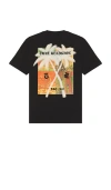 True Religion Palm Tree Tee In Black