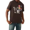 True Religion Patch Buddha Graphic T-shirt In Brown