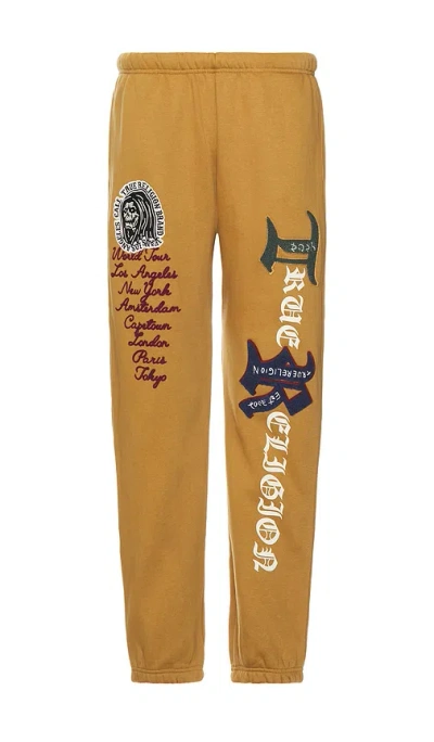 True Religion Patch Embro Jogger In 카라멜