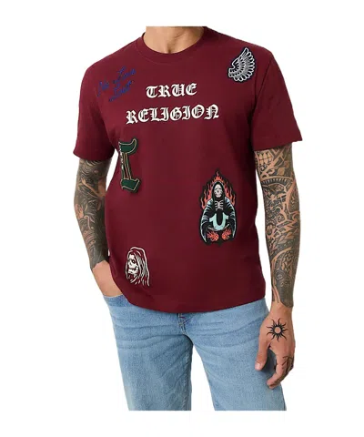TRUE RELIGION PATCH EMBROIDERY GRAPHIC TEE