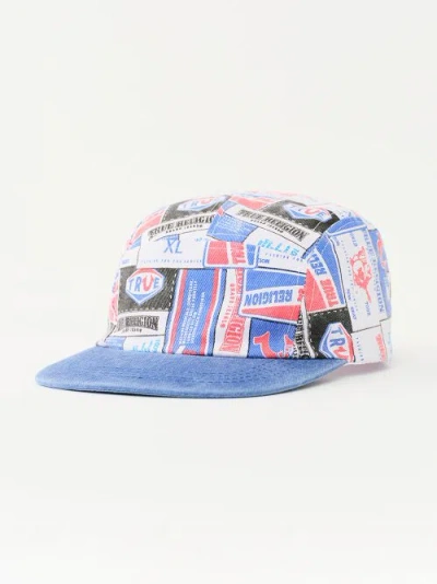 True Religion Patch Print Hat In Blue