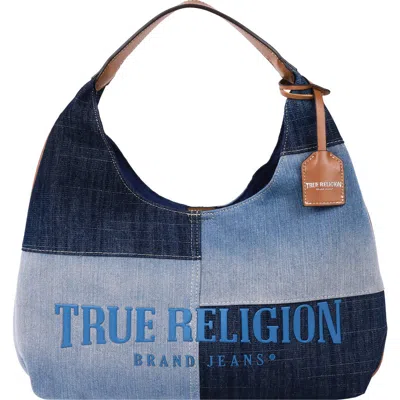 True Religion Patchwork Denim Hobo Bag