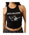 True Religion Goddess Crop Tank In Black