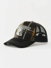 True Religion Plaid Trucker Hat In Black