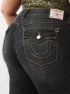 True Religion Plus Becca Bootcut Flap Jean Big T In Black