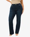 True Religion Plus Size Billie Straight Mid Rise Jeans