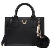 True Religion Pom Dangle Modern Tote In Black