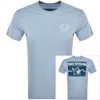 True Religion Puff Ladder T Shirt Blue In Blue