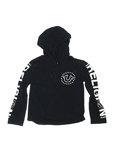 Pre-owned True Religion Kids' Pullover Hoodie In Black